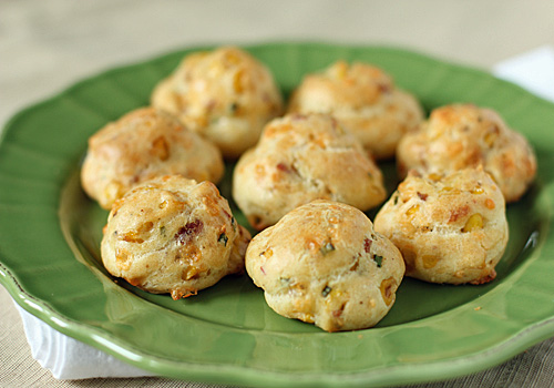Tom's Bacon and Corn Gougères