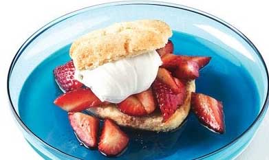 Strawberry Shortcakes with Balsamic and Black Pepper Syrup