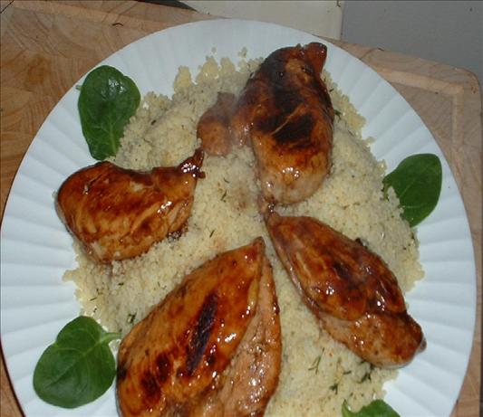 Balsamic Chicken With Garlic Couscous