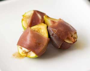 Tom's Goat Cheese Prosciutto Wrapped Figs