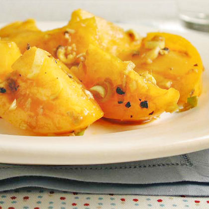 Yellow Tomatoes with Spiced Balsamic Vinaigrette